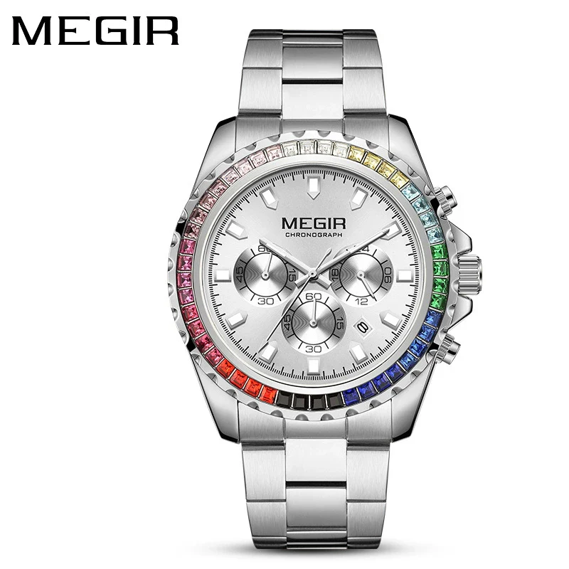 Men's Alloy And Stainless Steel Business Style Round Quartz Watch Waterproof Luminous Calendar - Image 7