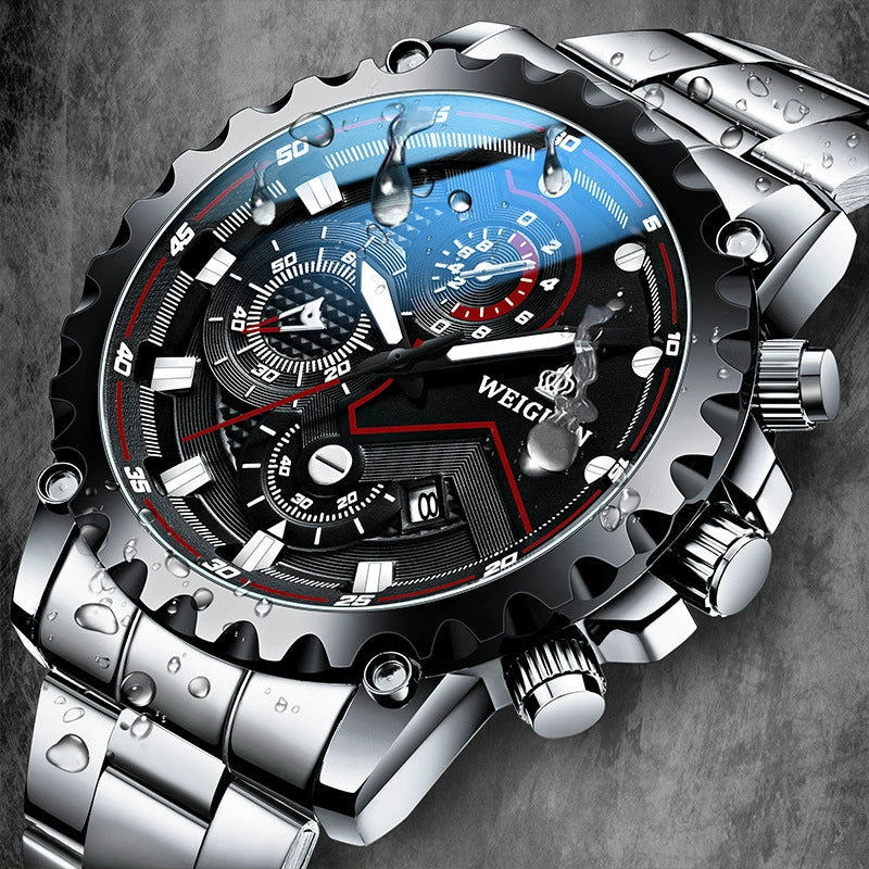 Men's Alloy And Stainless Steel Fully Automatic Mechanical And Quartz Digital Round Sports Business Watch - Image 7