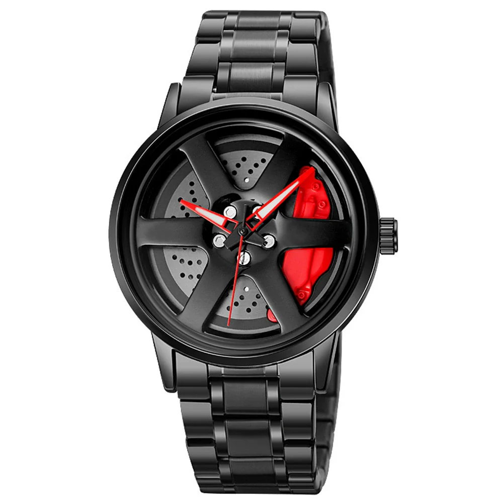 Men's Alloy And Stainless Steel Luminous Sports Car Personality Trend Round Watch - Image 11