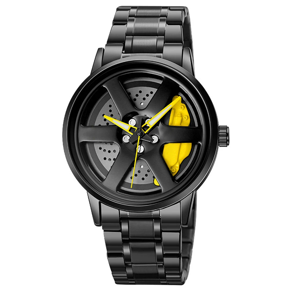 Men's Alloy And Stainless Steel Luminous Sports Car Personality Trend Round Watch - Image 12