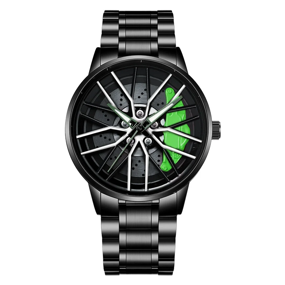 Men's Alloy And Stainless Steel Luminous Sports Car Personality Trend Round Watch - Image 13