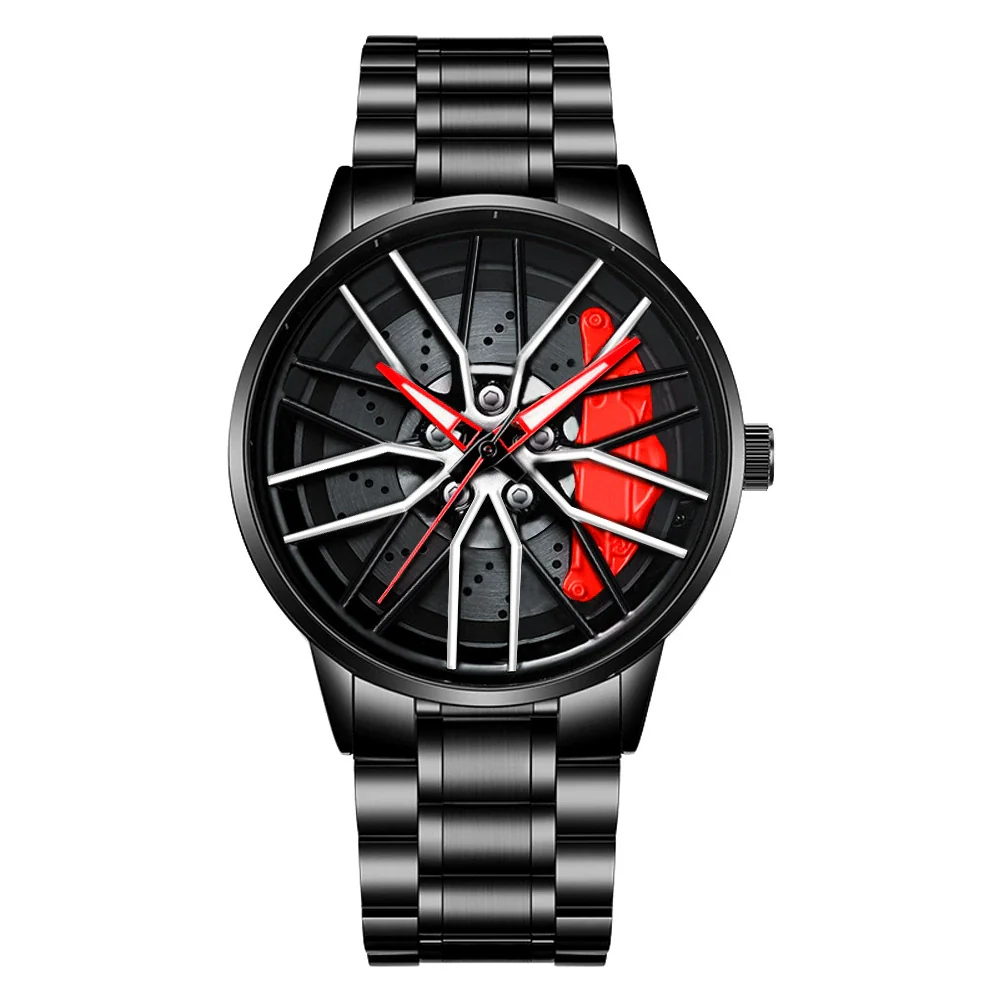 Men's Alloy And Stainless Steel Luminous Sports Car Personality Trend Round Watch - Image 14