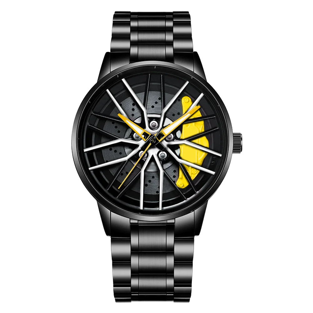 Men's Alloy And Stainless Steel Luminous Sports Car Personality Trend Round Watch - Image 15