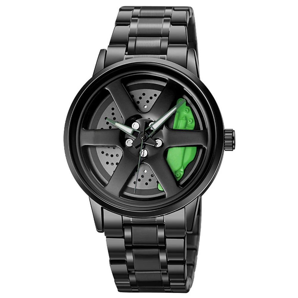 Men's Alloy And Stainless Steel Luminous Sports Car Personality Trend Round Watch - Image 5