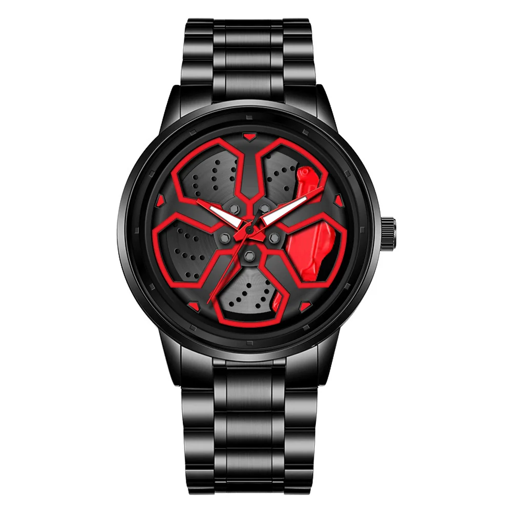 Men's Alloy And Stainless Steel Luminous Sports Car Personality Trend Round Watch - Image 7