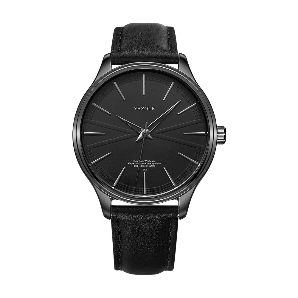 Men's Alloy And Stainless Steel Pu Belt Quartz Watch Round Dial Casual Style - Image 8
