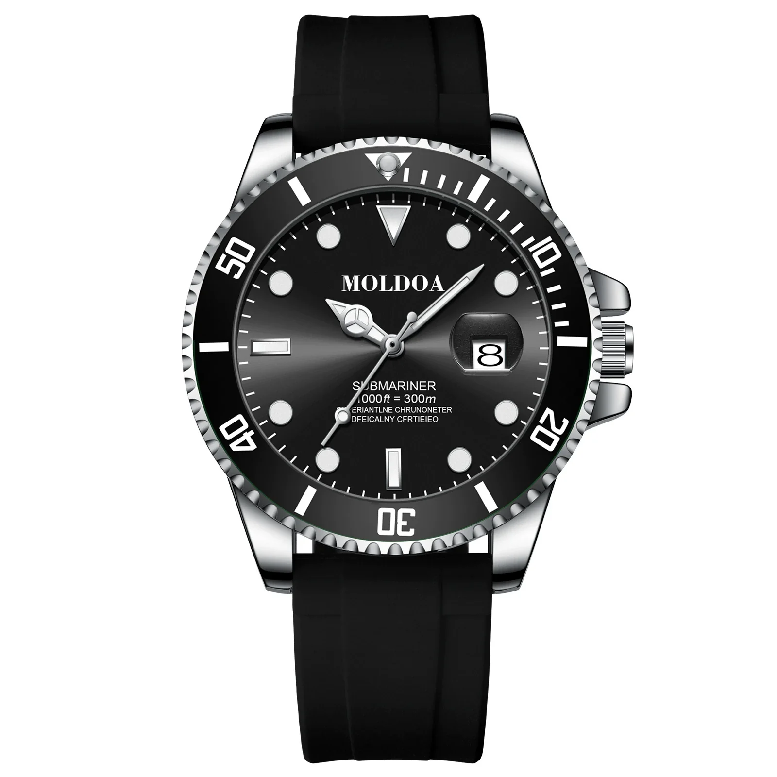 Men's Alloy And Stainless Steel Round Business Style Imitation Mechanical Waterproof Luminous Watch