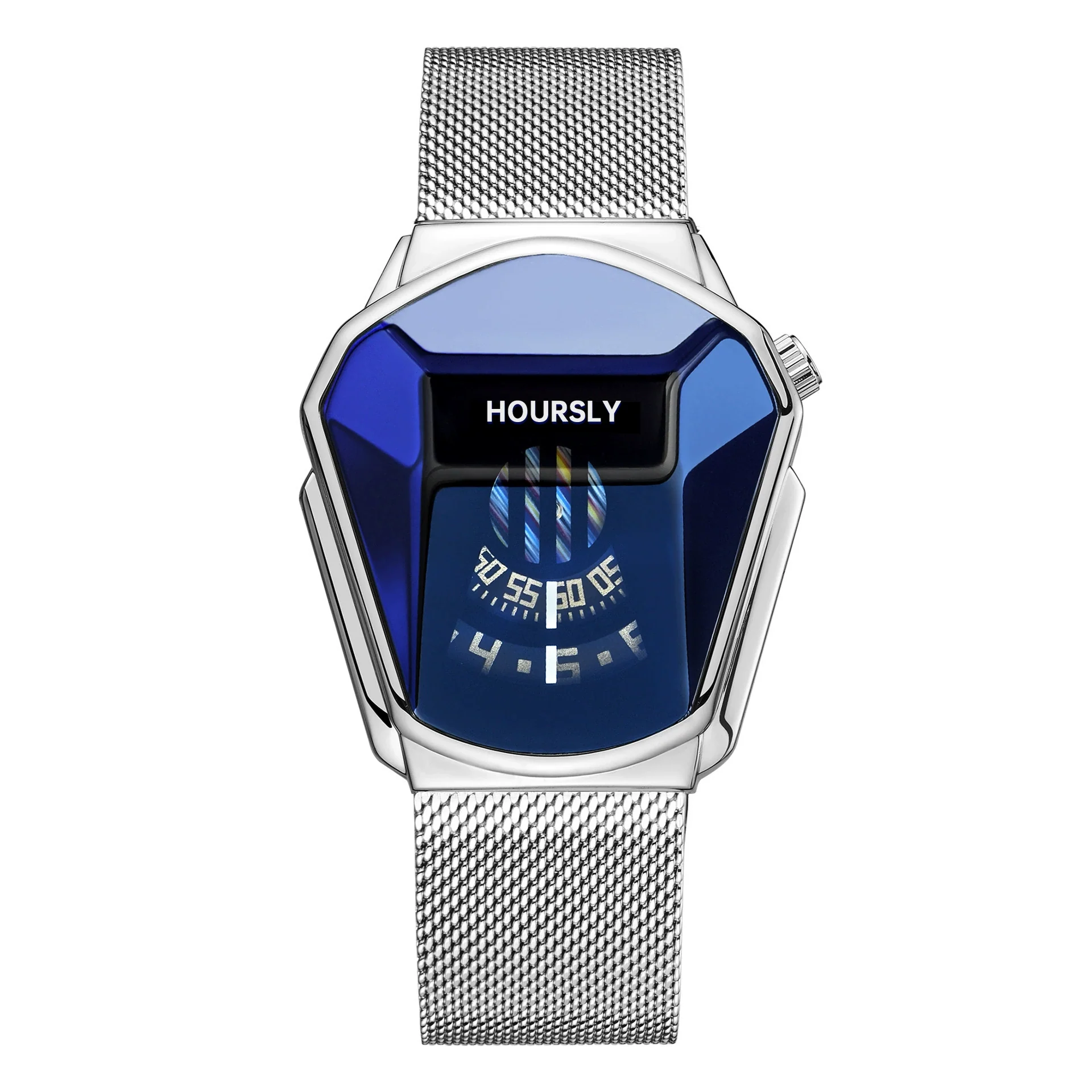 Men's Alloy And Stainless Steel Round Dial Quartz Waterproof Fashion Watch - Image 4