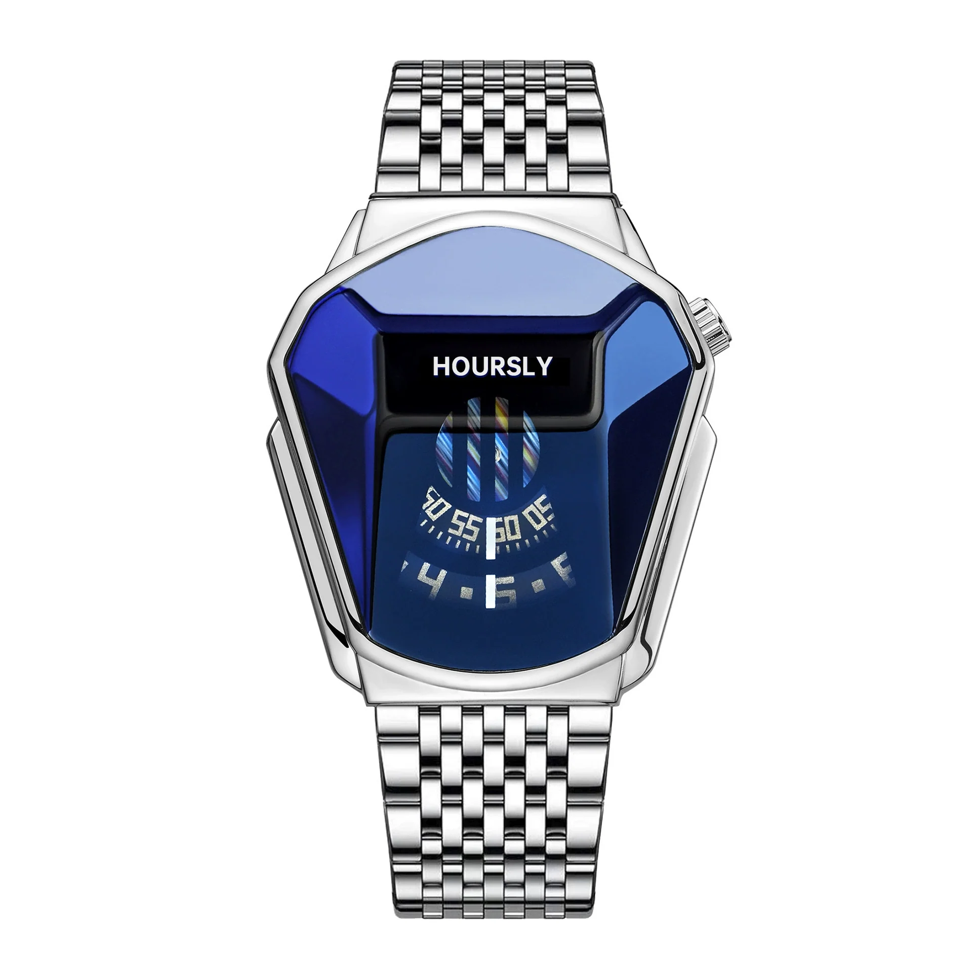 Men's Alloy And Stainless Steel Round Dial Quartz Waterproof Fashion Watch - Image 7