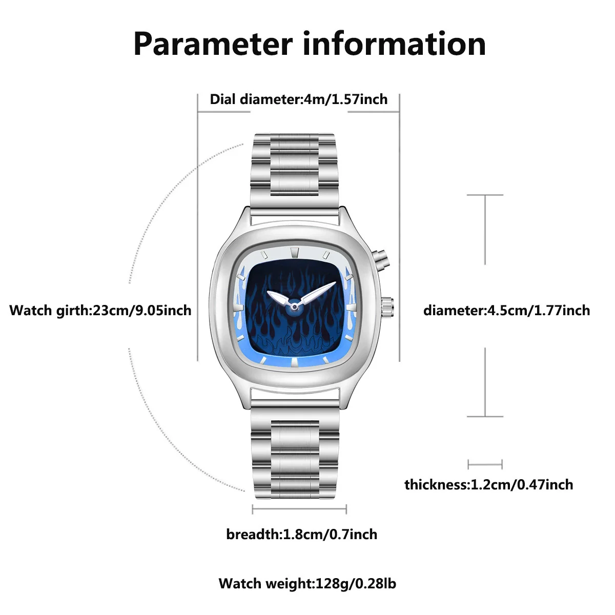 Men's Alloy And Stainless Steel Round Dial Waterproof Watch With Spiral Crown And Doublesided Press Buckle Y2k Trendy Style - Image 3