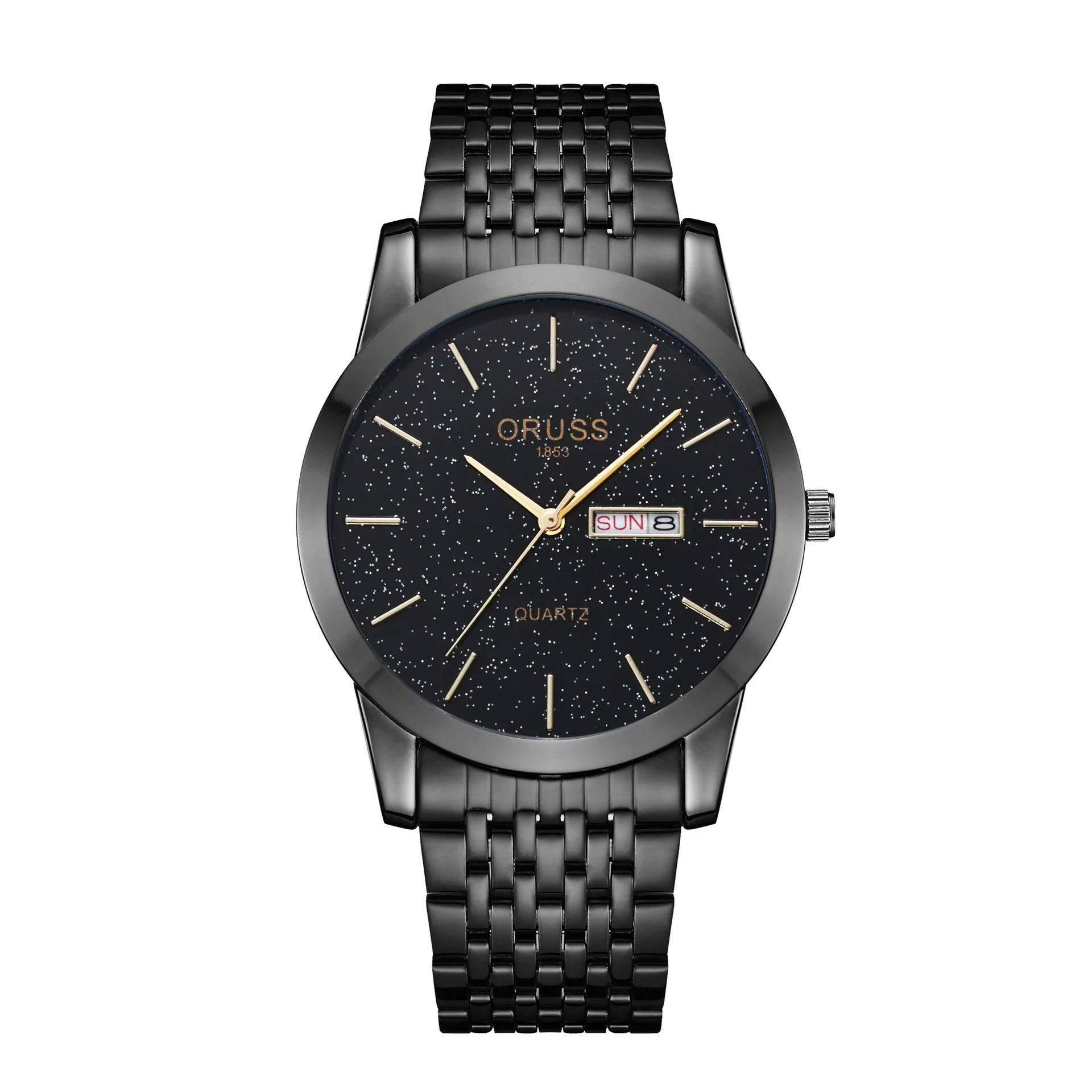 Men's Alloy And Stainless Steel Waterproof Luminous Quartz Watch With Round Dial - Image 2