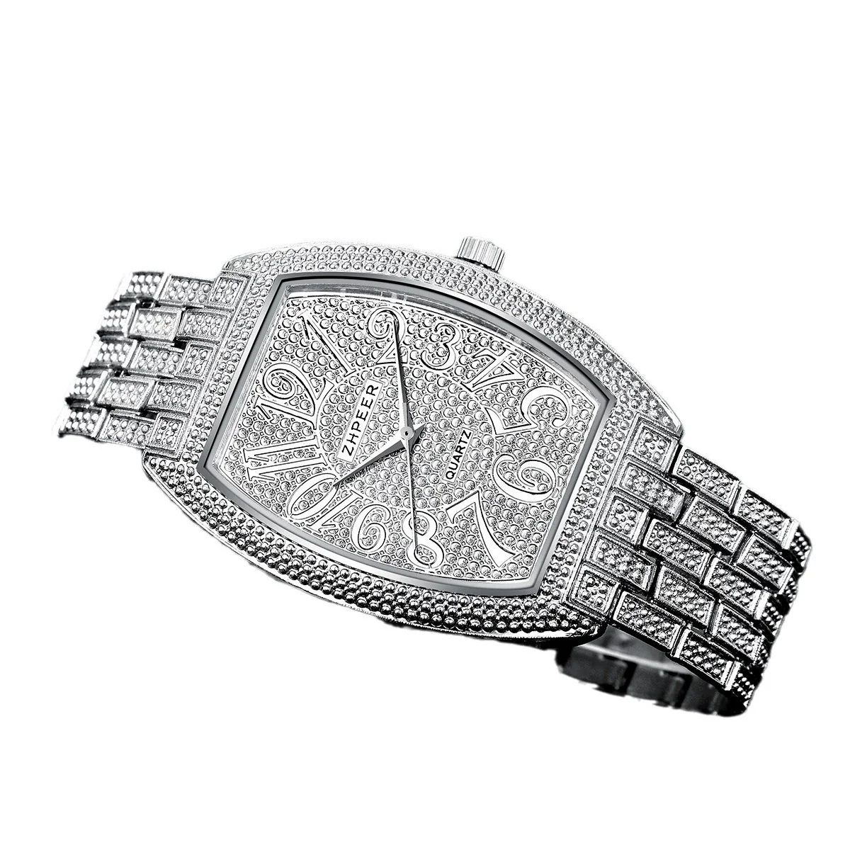 Men's Alloy Case And Strap Business Casual Quartz Watch With Stainless Steel Buckle - Image 5