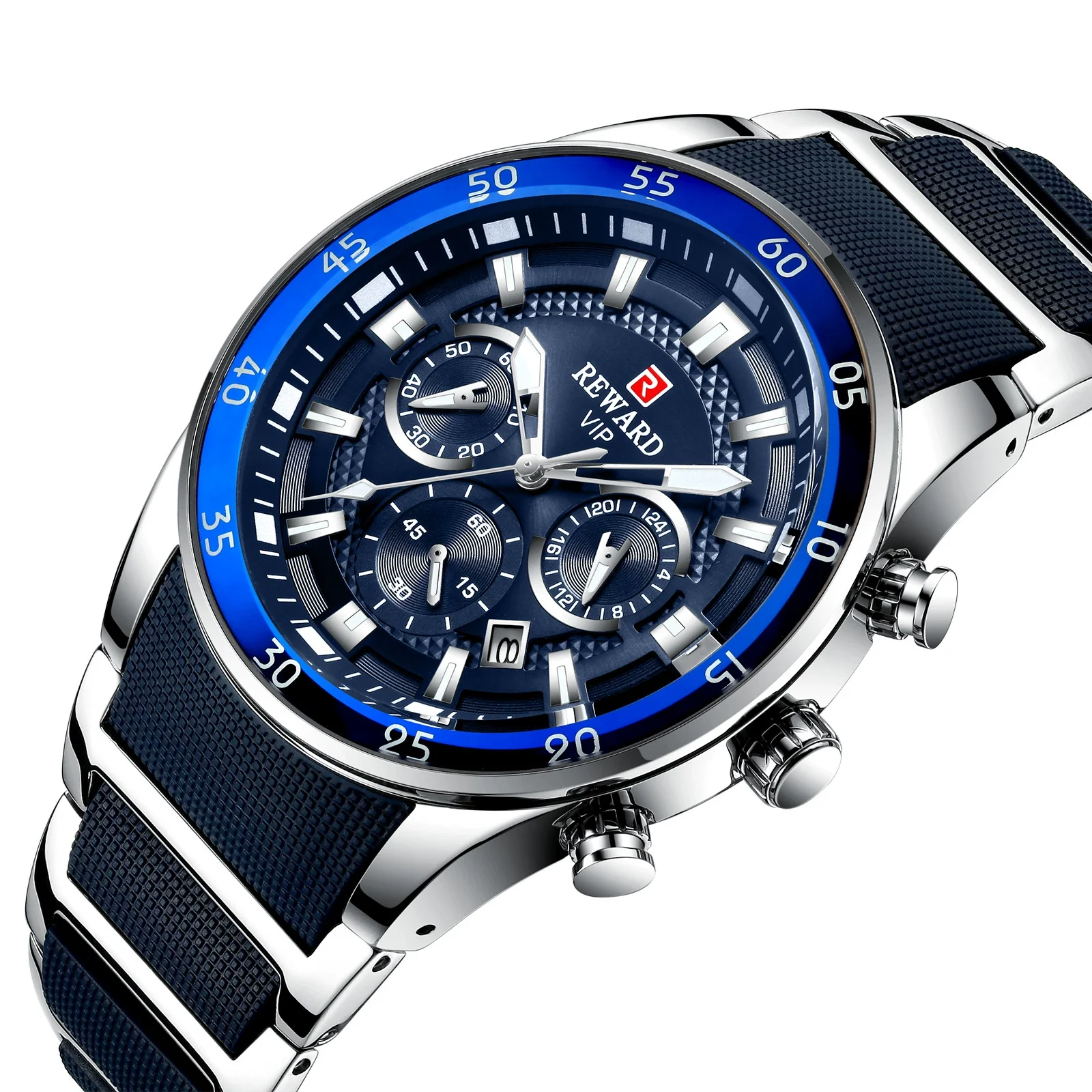 Men's Alloy Case Stainless Steel Band Round Dial Business Casual Quartz Watch - Image 4