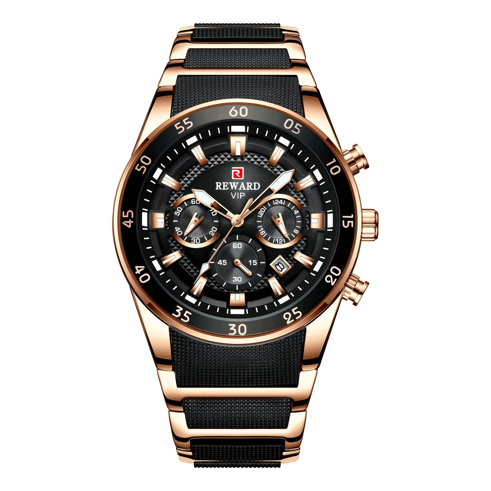 Men's Alloy Case Stainless Steel Band Round Dial Business Casual Quartz Watch - Image 6