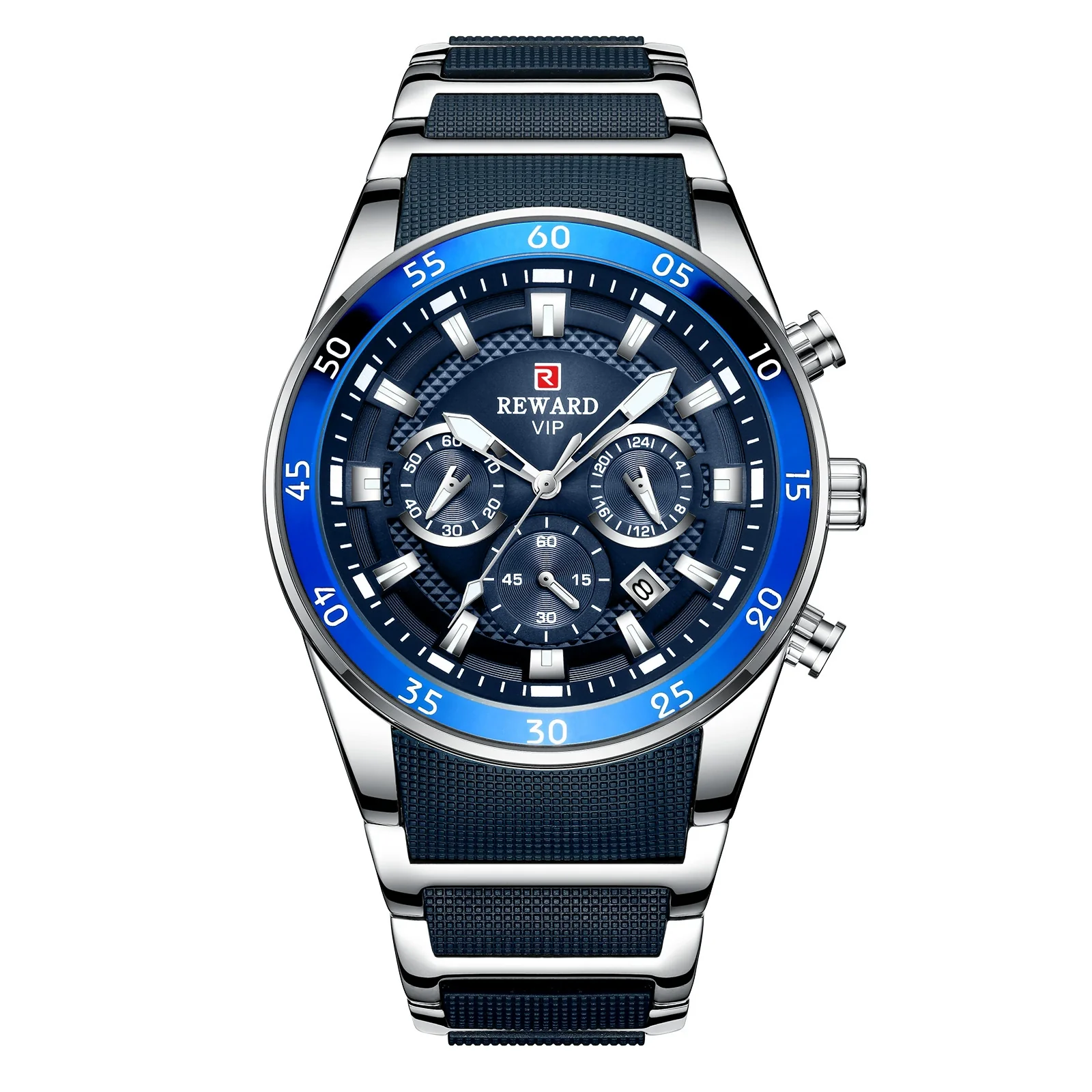 Men's Alloy Case Stainless Steel Band Round Dial Business Casual Quartz Watch - Image 9