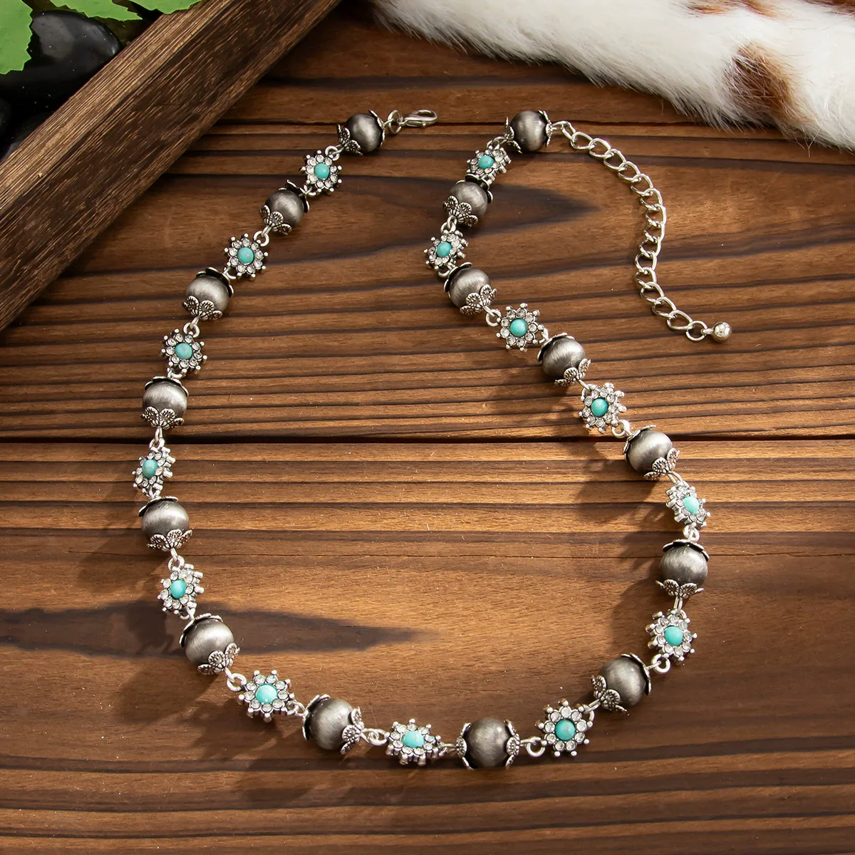 Men's Alloy Geometric Handmade Hiphop Fashion Diamondencrusted Necklace - Image 4