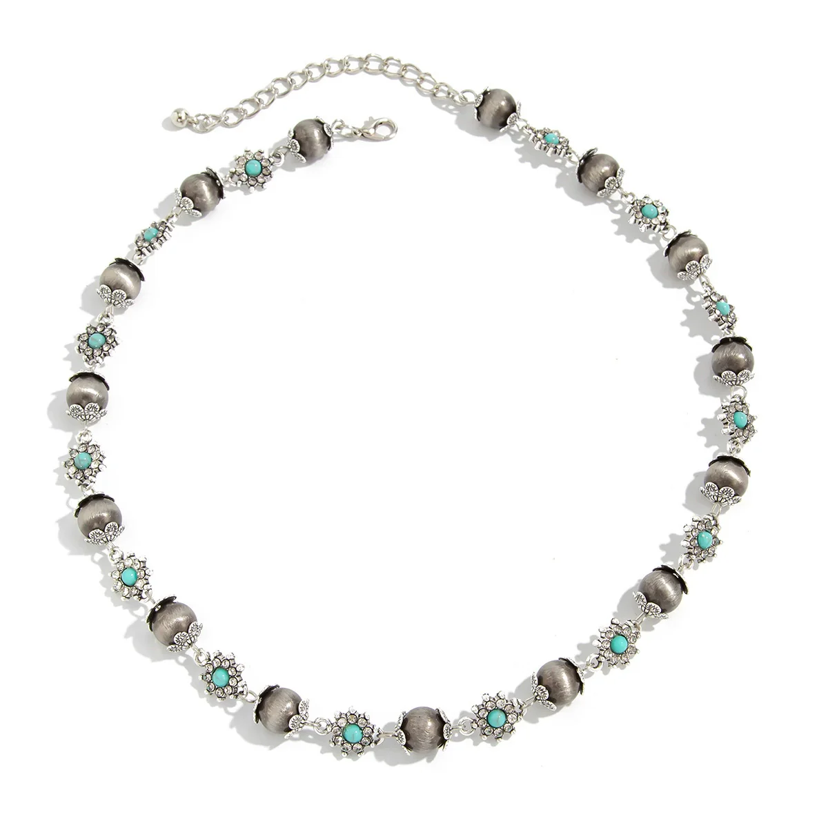 Men's Alloy Geometric Handmade Hiphop Fashion Diamondencrusted Necklace - Image 5