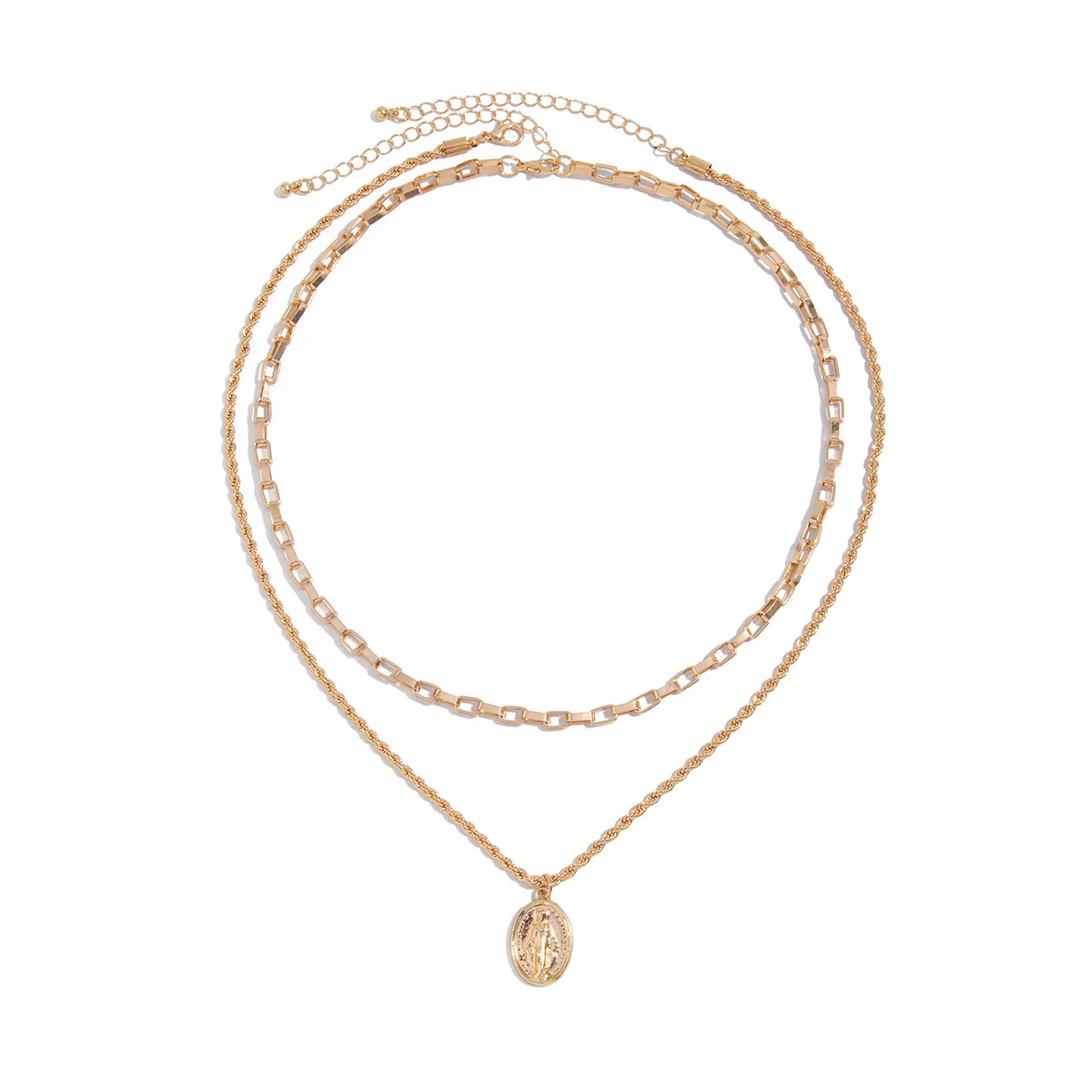 Men's Alloy Geometric Handmade Jewelry Necklace - Image 5