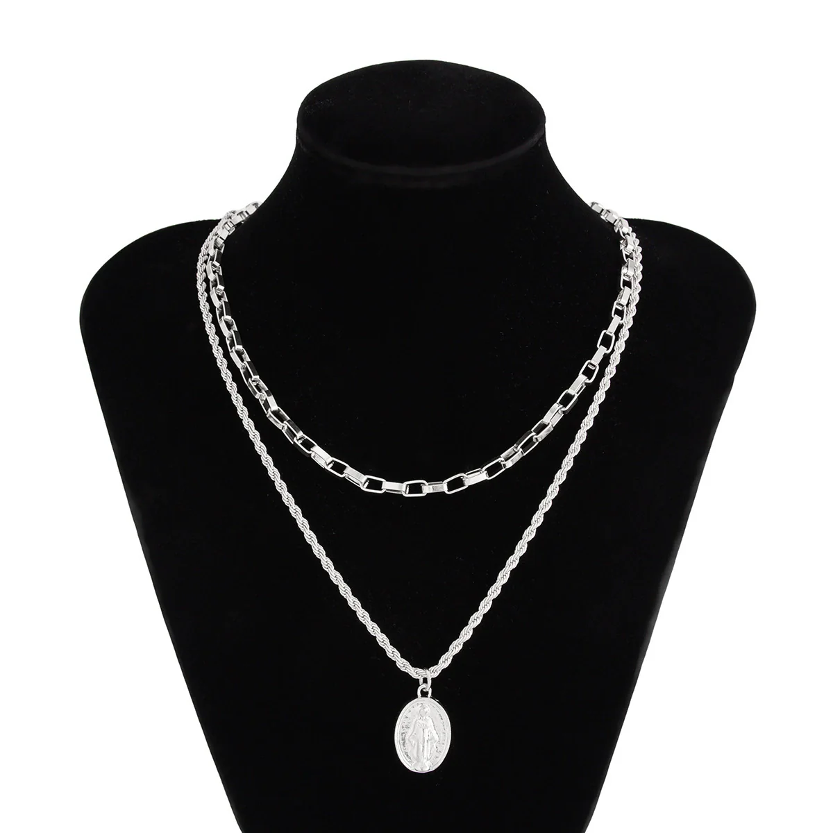 Men's Alloy Geometric Handmade Jewelry Necklace - Image 7