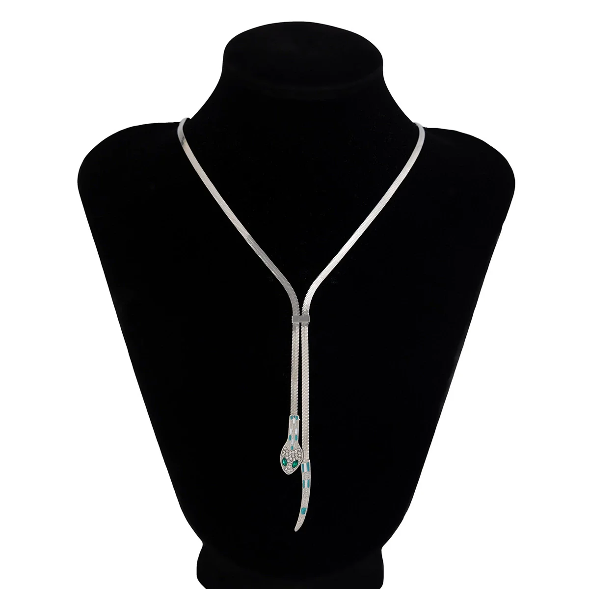 Men's Alloy Handmade Geometric Snake Necklace - Image 10