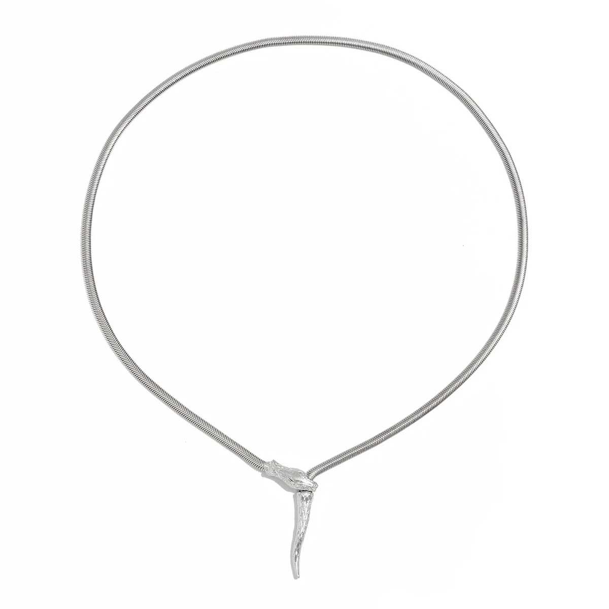 Men's Alloy Handmade Geometric Snake Necklace - Image 5