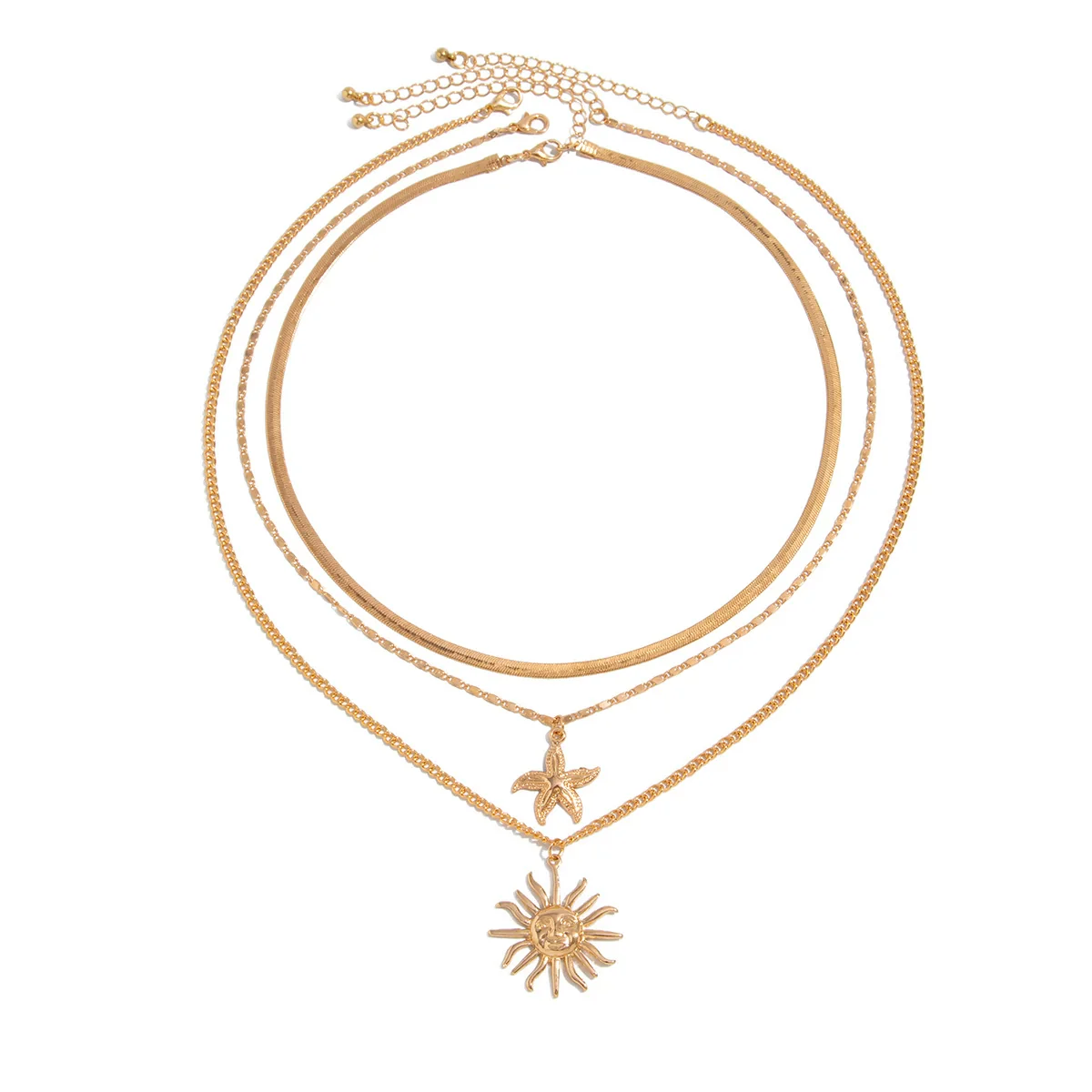 Men's Alloy Handmade Geometric Style Clavicle Chain Necklace - Image 5