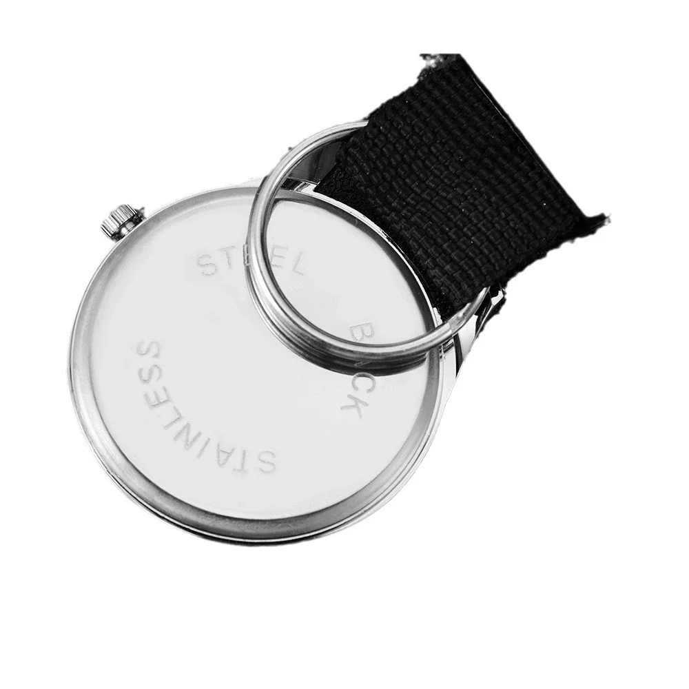 Men's Alloy Rose Gold Buckle Casual Round Dial Quartz Pocket Hanging Watch - Image 5