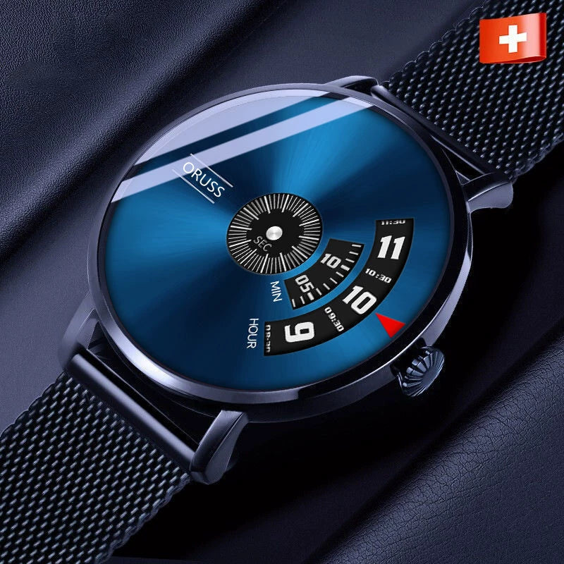 Men's Alloy Strap Automatic Movement Round Dial Waterproof Business Style Watch - Image 14