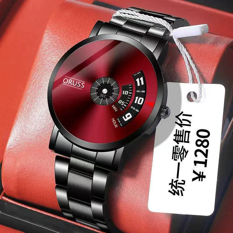 Men's Alloy Strap Automatic Movement Round Dial Waterproof Business Style Watch - Image 2