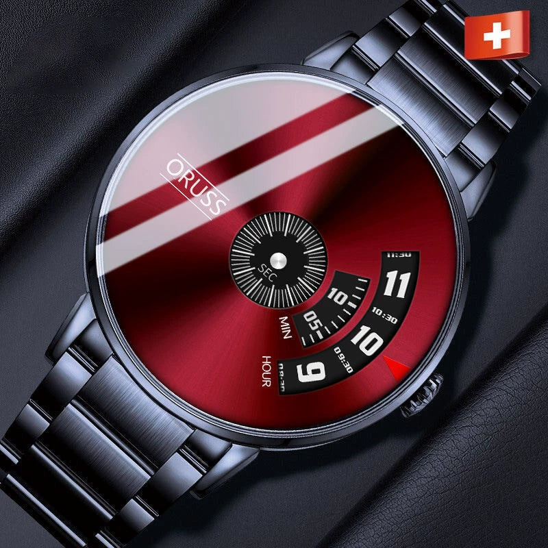 Men's Alloy Strap Automatic Movement Round Dial Waterproof Business Style Watch - Image 6