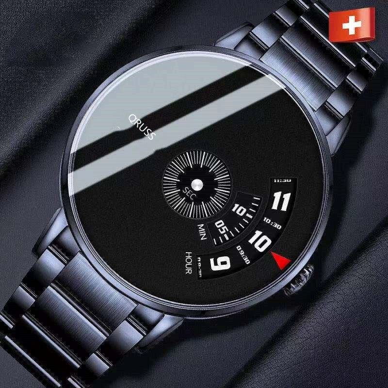 Men's Alloy Strap Automatic Movement Round Dial Waterproof Business Style Watch - Image 8