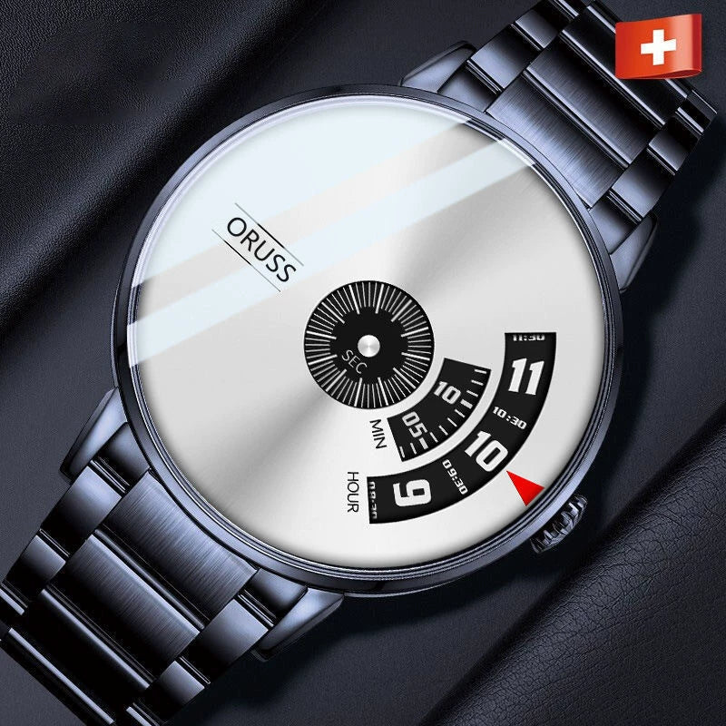 Men's Alloy Strap Automatic Movement Round Dial Waterproof Business Style Watch - Image 9