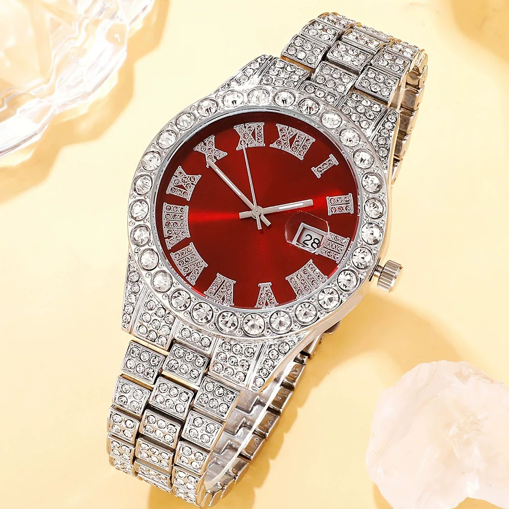 Men's Alloy Watch With Mineral Reinforced Glass Mirror Round Dial Casual Style - Image 3