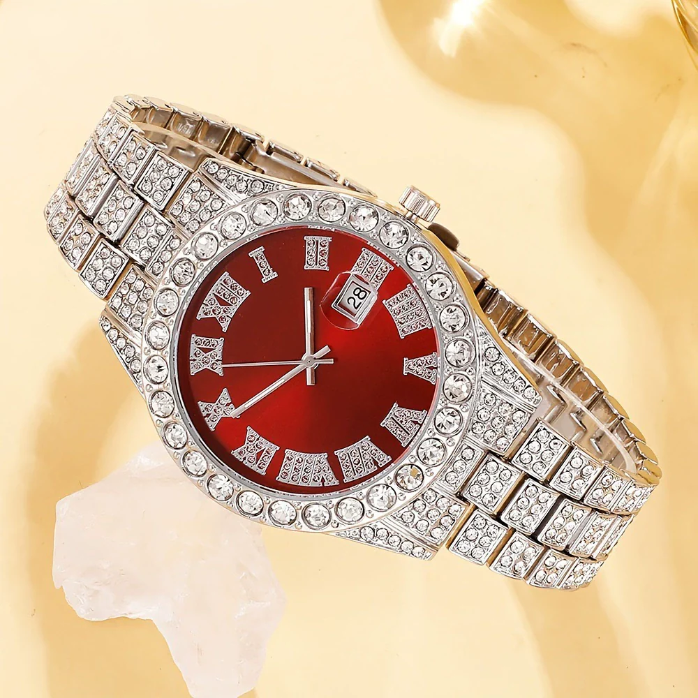 Men's Alloy Watch With Mineral Reinforced Glass Mirror Round Dial Casual Style - Image 4