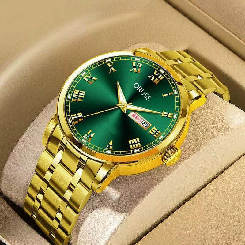 Men's Automatic Mobile Watch Steel Luminous Waterproof Calendar Business Style Round Dial - Image 6