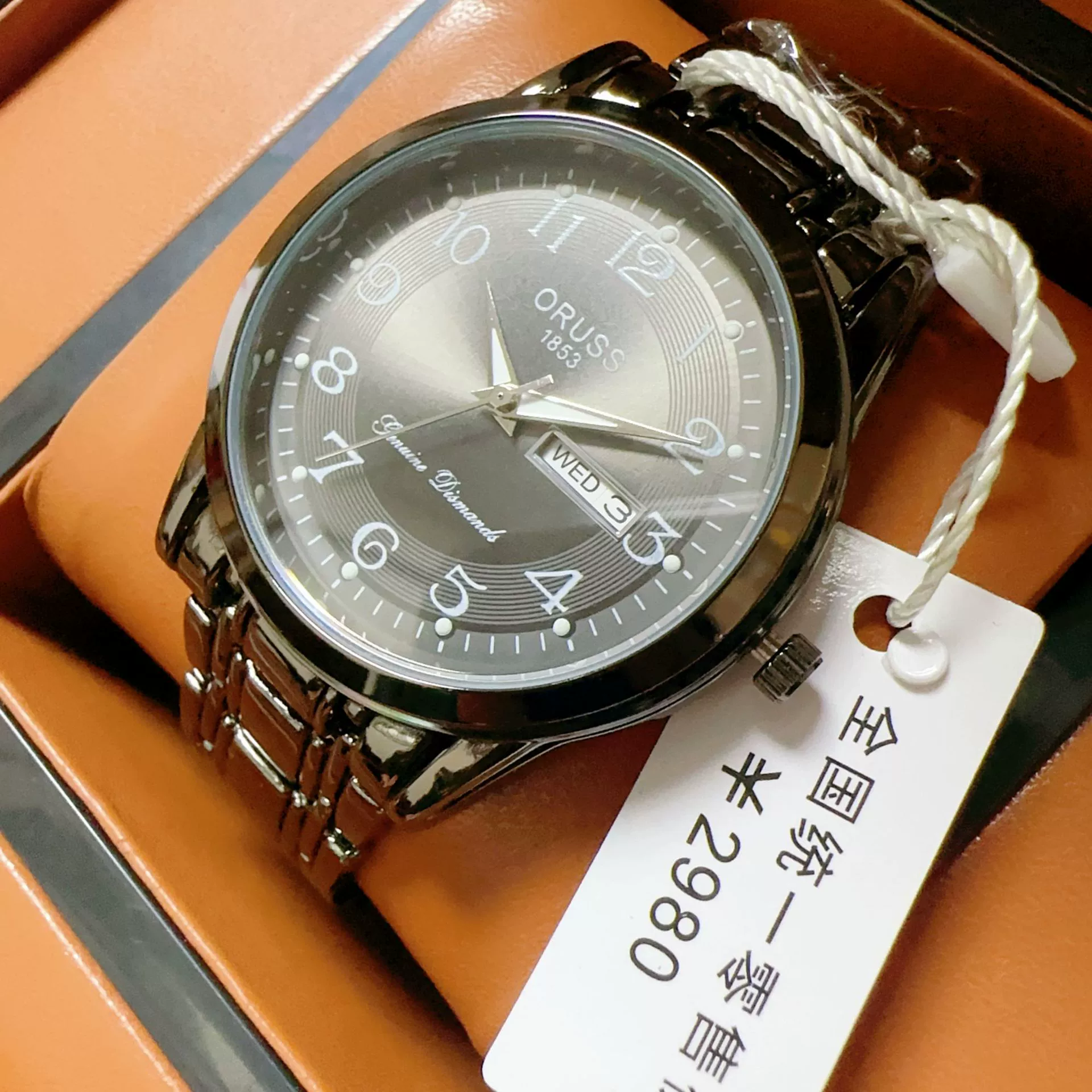 Men's Automatic Movement Alloy Case Fine Steel Strap Round Dial Mineral Reinforced Glass Mirror Leisure Style Luminous Waterproof Double Calendar Digital Watch - Image 13