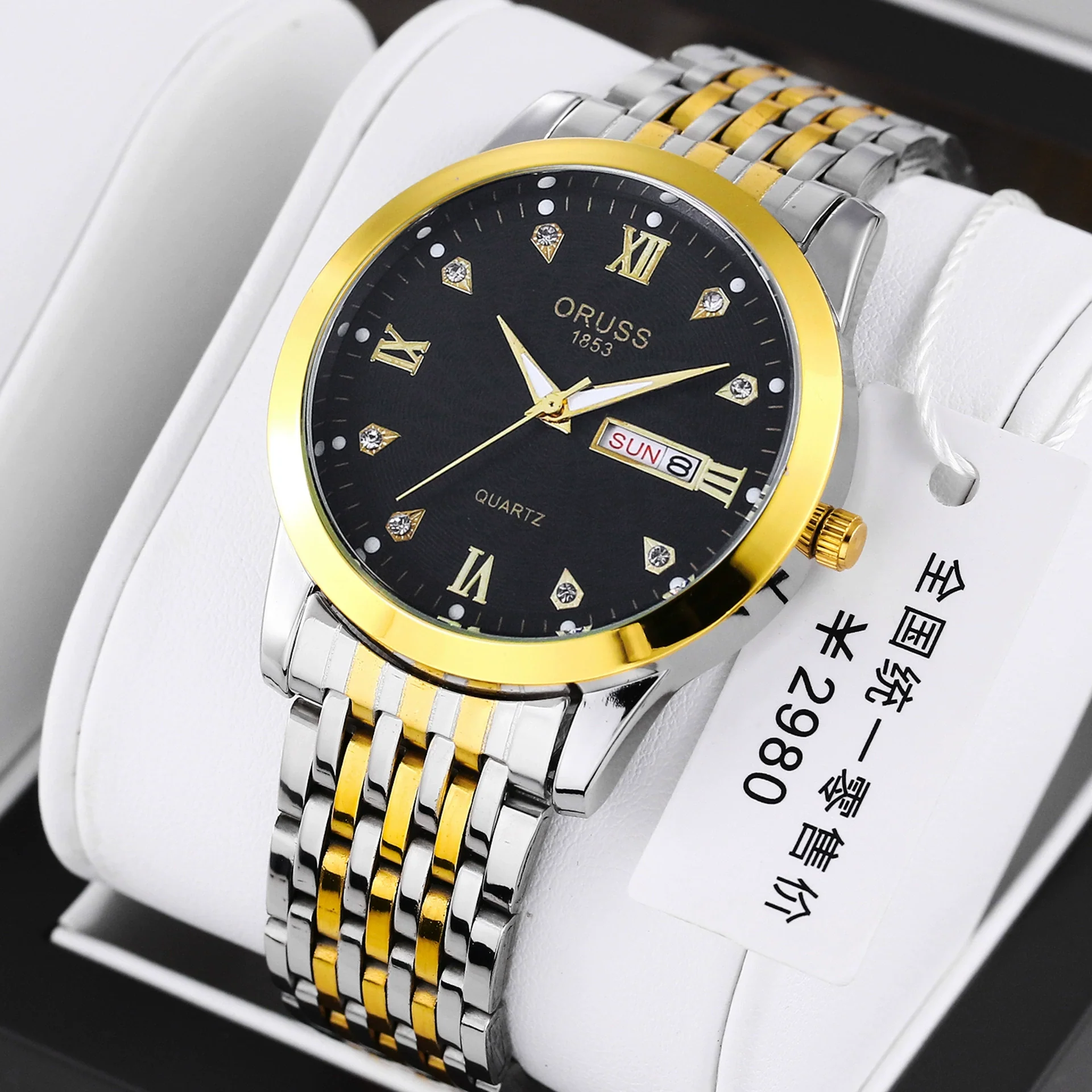Men's Automatic Movement Waterproof Luminous Double Calendar Casual Business Style Watch With Alloy Strap And Stainless Steel Case - Image 13