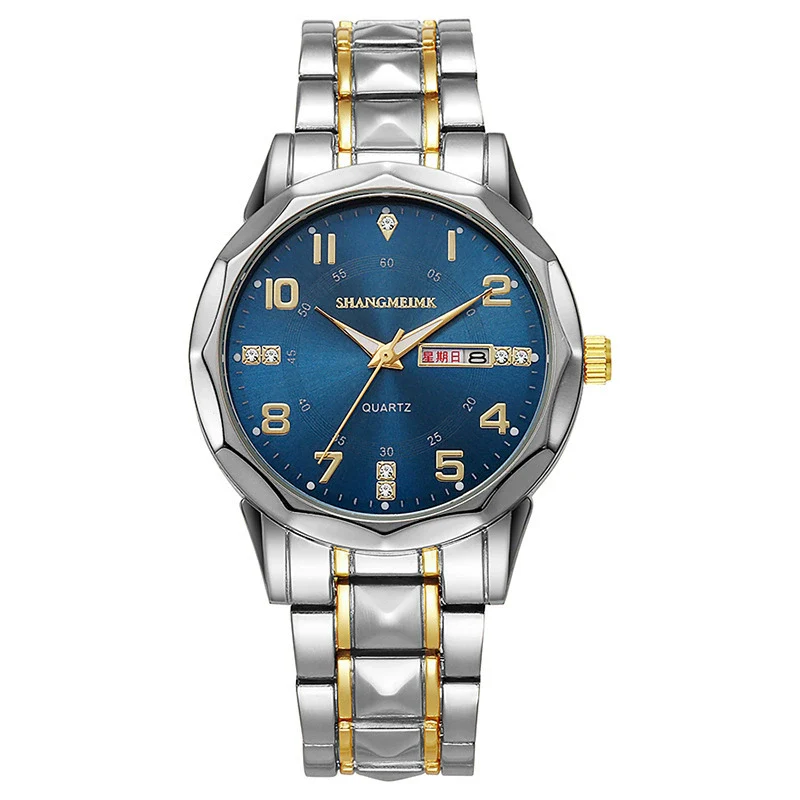 Men's Business Alloy Quartz Watch With Round Dial Waterproof Luminous - Image 8