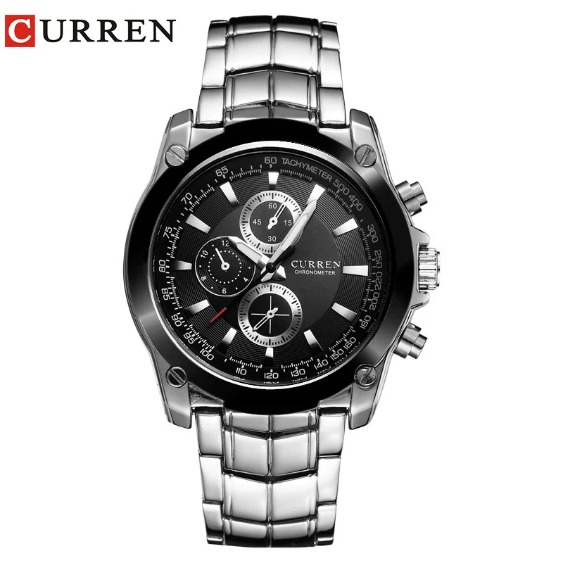 Men's Business Casual Quartz Watch Metal Stainless Steel Belt Round Dial - Image 7