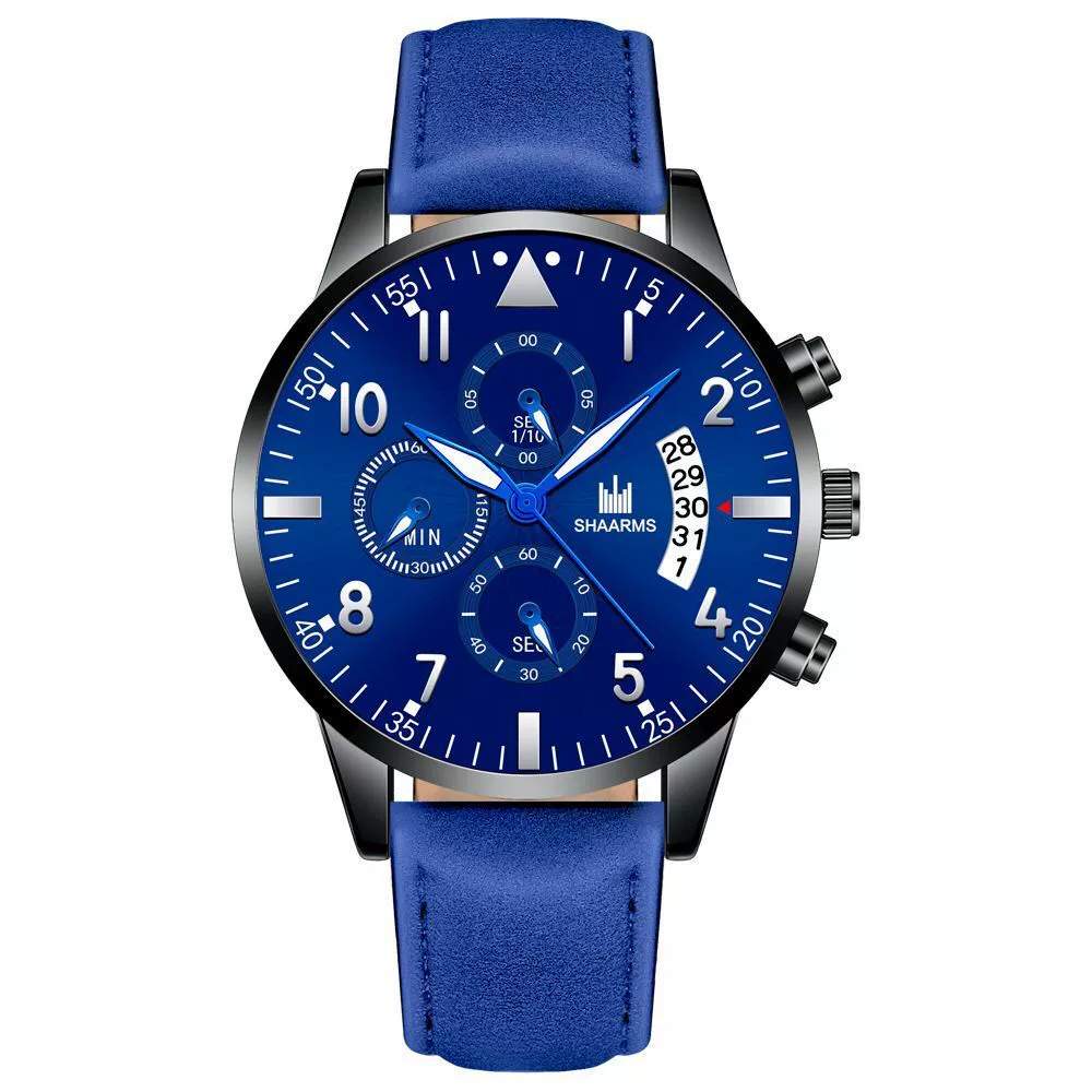 Men's Business Fashion Quartz Watch With Stainless Steel Case And Strap Round Dial - Image 5