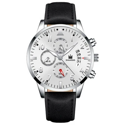 Men's Business Fashion Quartz Watch With Stainless Steel Case And Strap Round Dial - Image 7