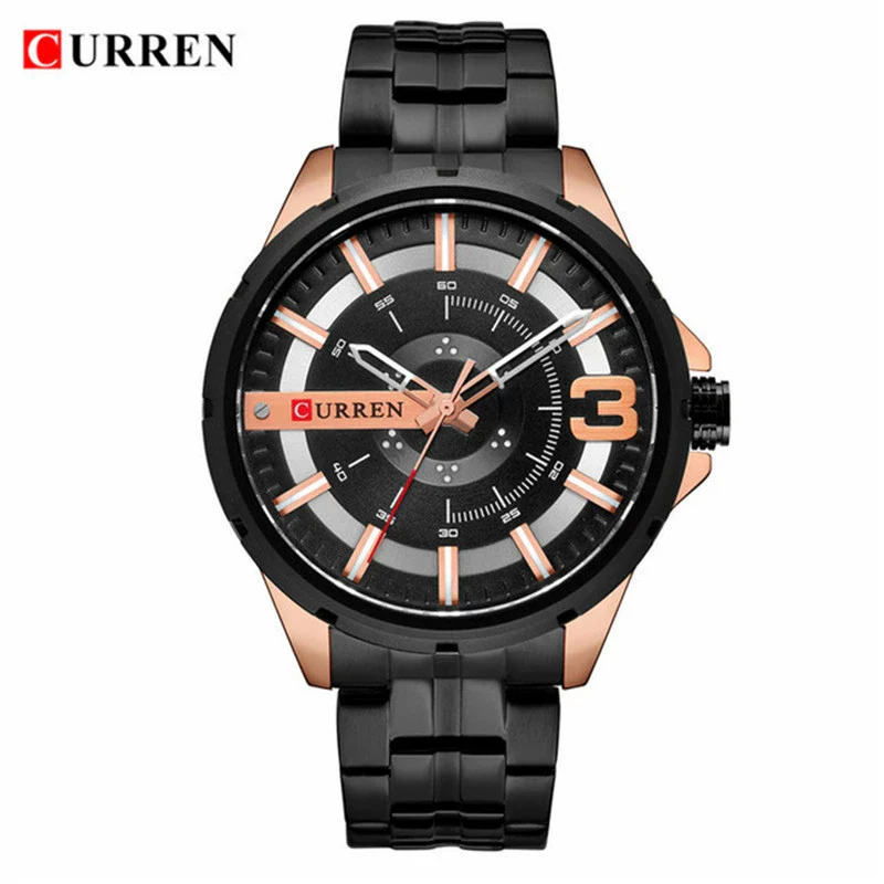 Men's Business Fashion Waterproof Quartz Watch With Alloy Case Stainless Steel Band And Round Dial - Image 10