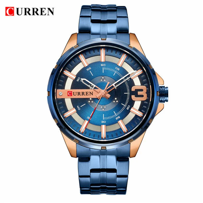 Men's Business Fashion Waterproof Quartz Watch With Alloy Case Stainless Steel Band And Round Dial - Image 6