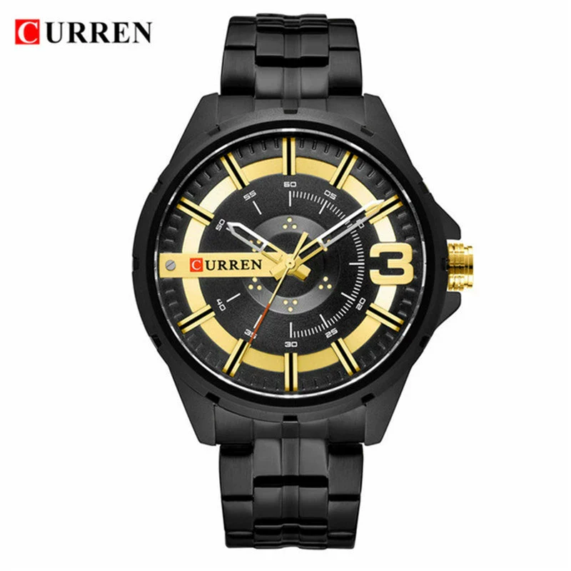 Men's Business Fashion Waterproof Quartz Watch With Alloy Case Stainless Steel Band And Round Dial - Image 9