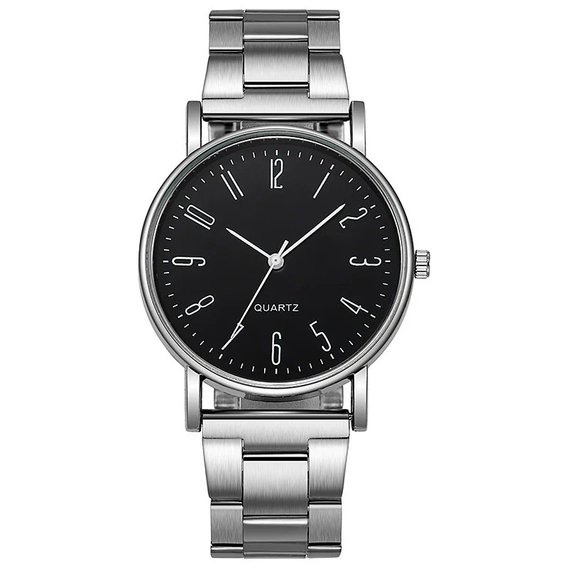 Men's Business Quartz Watch Alloy Case Stainless Steel Band Round Dial - Image 5