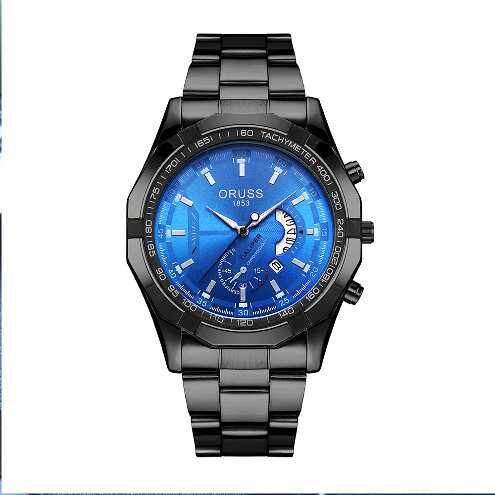 Men's Business Style Alloy And Stainless Steel Automatic Movement Round Dial Waterproof Luminous Watch - Image 5