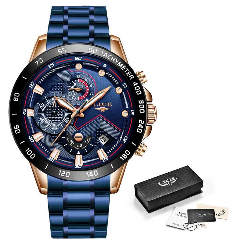 Men's Business Style Alloy And Stainless Steel Sports Watch With Quartz Movement Round Dial Luminous Function - Image 10