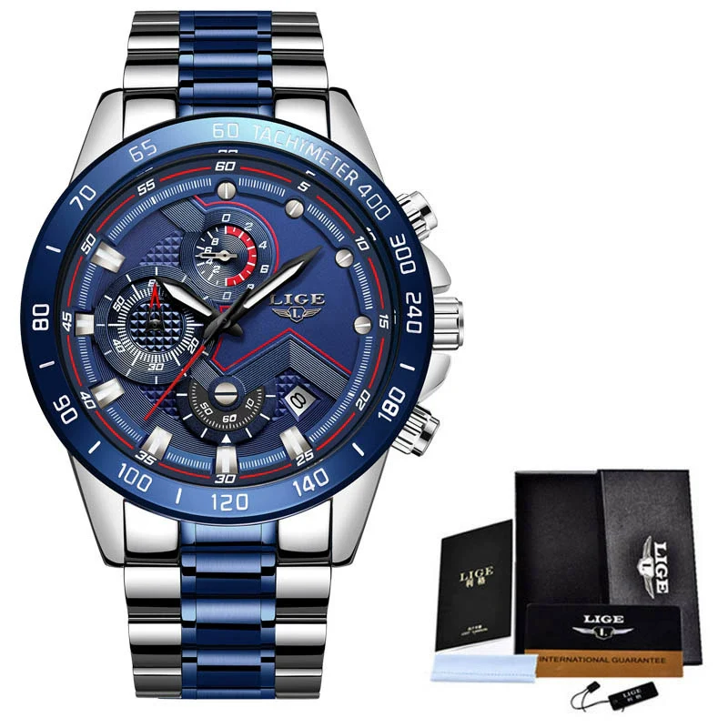 Men's Business Style Alloy And Stainless Steel Sports Watch With Quartz Movement Round Dial Luminous Function - Image 11