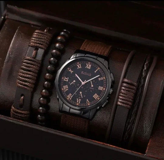 Men's Business Style Alloy Case Mineral Reinforced Glass Mirror Stainless Steel Buckle Imitation Leather Strap Round Dial Quartz Watch - Image 30