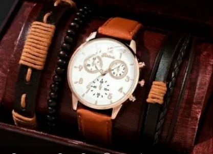 Men's Business Style Alloy Case Mineral Reinforced Glass Mirror Stainless Steel Buckle Imitation Leather Strap Round Dial Quartz Watch - Image 31